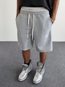 Men’s breathable shorts, men’s knit shorts, fashionable casual color-block design, summer drawstring elastic men’s shorts, available in multiple colors, suitable for running, fitness, training, elastic waistband summer beach shorts, fitness sports shorts