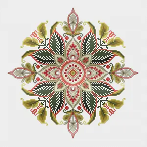 Scarlet Flower - PDF Cross Stitch Pattern