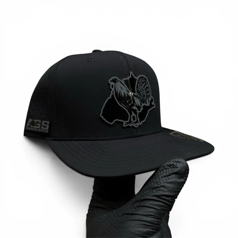 Unisex Gallero De Aguascalientes Black SnapBack Beanie - Comfortable Polyester Fashion Accessory, Black Adjustable Cap, Casual Outfits Cap, Fashionable Hats