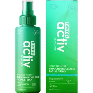 Hempactiv Hypochlorous Acid Spray – 8oz Toner Mist for Sensitive Skin, Redness, Blemishes & Irritation Relief