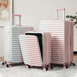 4 Pcs luggage Sets,Hardside Spinner Carry-On, TSA Lock Spinner Luggage Set,universal wheel,cup holder,ABS Hard Shell Spinner Luggage Set,hardside suitcase,luggage safety 20/24/28inch