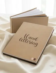 Kraft Hand Lettering Notebook – Aesthetic & Cozy Stationery