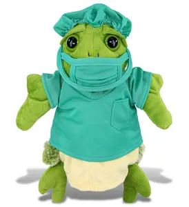 PLUSH DOCTOR - SUPER SOFT PLUSH HAND PUPPET - SEA TURTLE