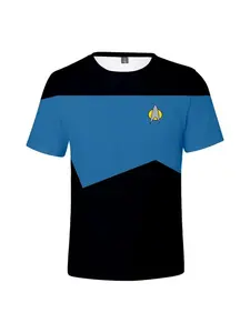 Unisex Star Trek Sci-Fi T-Shirts, Small Rocket 3D Printed T-Shirts, Neutral Streetwear, Children's RPG Shirts, Summer Short-Sleeve