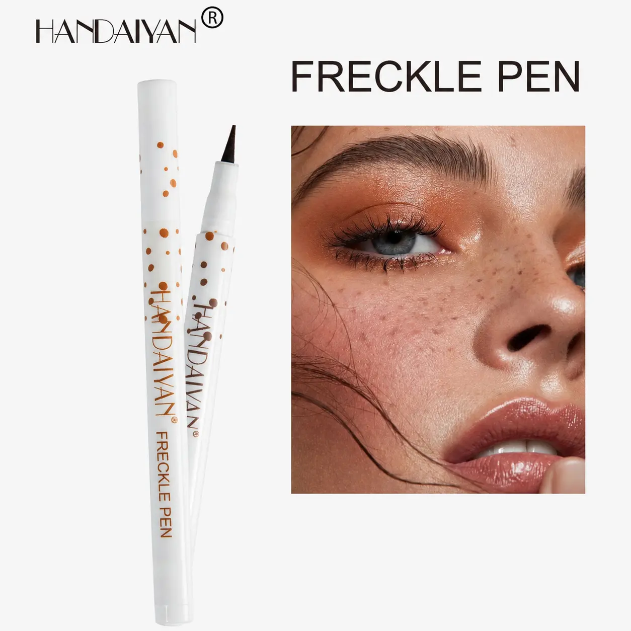 Waterproof Freckles Pen: Faux Freckle Stamp and Fine Tip Eyeliner for Realistic, Long-Lasting Freckles and Effortless Makeup, Perfect for Daily Wear and Cosplay,freckle stamp