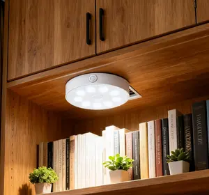 4 Pack Automatic Closet Light Motion Sensored,Stick Up LED Pantry Lights Indoor Cool White LED Rechargeable Puck Light 6000K for Hallway, Bathroom, Bedroom, Kitchen, Cabinet window  lights