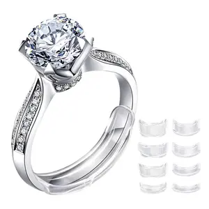 Invisible Soft Ring Spacer Eight-Piece Set Size Adjuster Comfortable Diamond Ring Non-Damaging Jewelry Tool