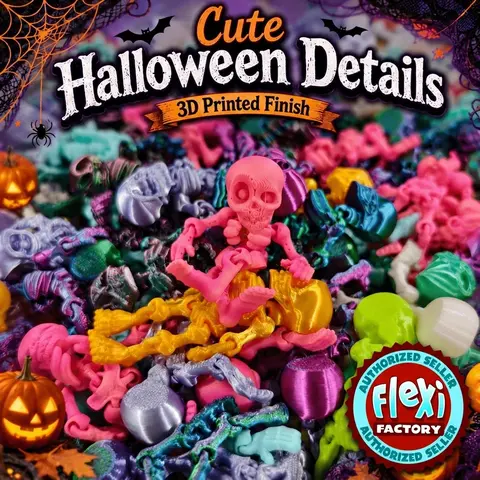 3D Printed skeleton Mini Statues (30 Random Colors) - 3D Printed Home Decor Items, 3D Printed Products for Fun Room Decoration, Animal Decorative Mini Statues, Statues, Suitable for Everyone as Stress Relief Holiday Gifts (Halloween, Christmas)