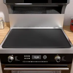 Stove Top Covers for Electric Stove - Upgraded 30" x 21"  Glass Stovetop Cooktop Protector Mat - Flat Oven for Kitchen Counter Extra Space Dish Drying Mats for Kitchen RV XXL