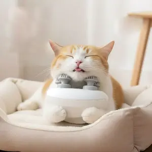 Pet Head Electric Massager for Cats & Dogs - Waterproof Grooming Supplies, Interactive Massage Machine Toy, Relieve Anxiety, Mimic Human Fingers ,continuously for 2 to 3 hours, with a cycle lasting for 10 minutes each.