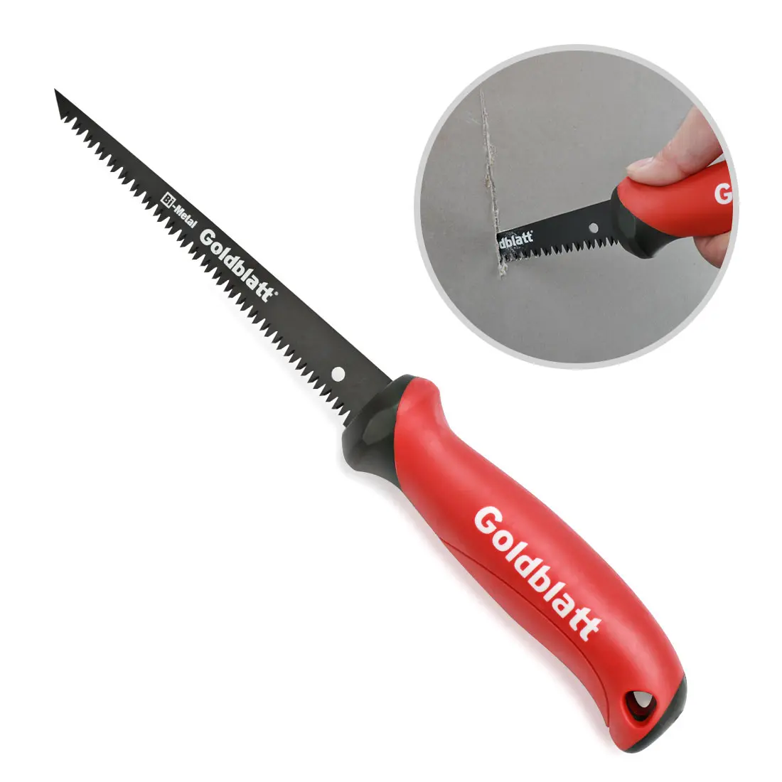 #fathersdaygift Goldblatt Drywall Saw Jab Saws, Keyhole Saws with Soft Grip Handle, Hand Saw, Sheetrock Cutter, Wallboard Cutter with 8 TPI Bi-Metal Blade
