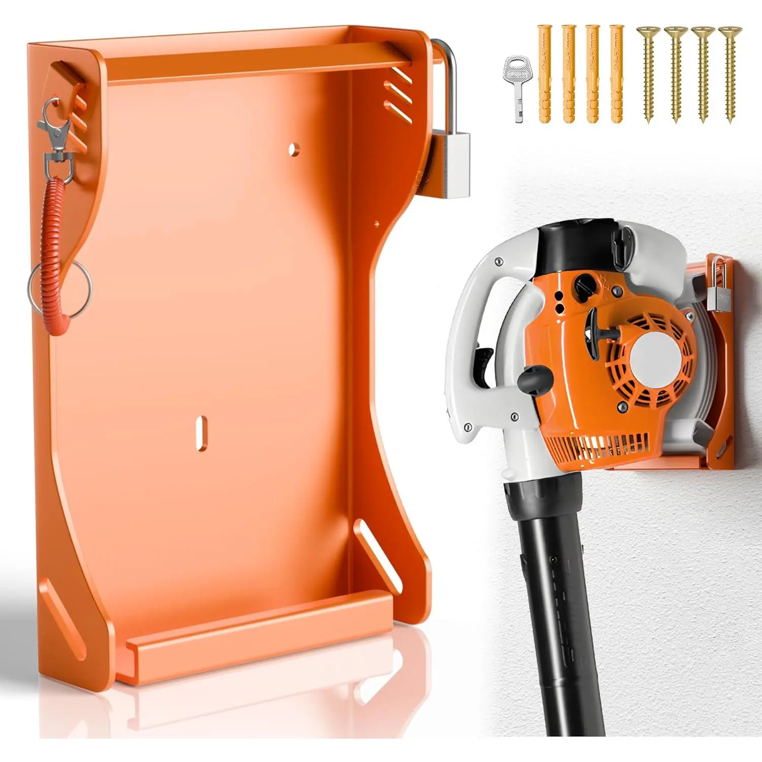 Blower Rack for Stihl BG-50,BG-56,BG-66,BG-86,Handheld Leaf Blower Wall Mount Rack,Leaf Blower Holder for Trailer,Blower Storage Rack for Garage Organization