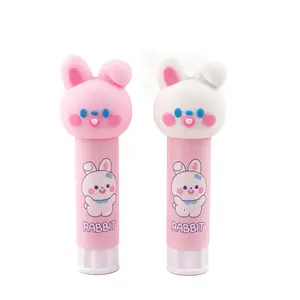 5 Pcs Cute Rabbit Shaped Solid Glue Sticks, Washable High-Adhesive Glue Sticks for Classroom Supplies, Scrapbooking and Crafting Projects