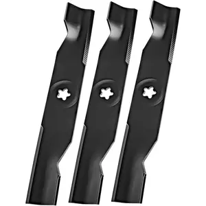 173920 High Lift Mower Blades Compatible with Hu sqvarna//Pou LAN 48" Cut Deck, 180054 Mower Blade Set Fit for YTH24V48 YTH2348 Lawn Mower, Replace 532180054, 532173920, PP24005, 3 PK