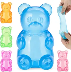 Cute Jelly Gummy Bear Squeeze Toy, Stretchable Sensory Toy For Anxiety & Stress Relief,Perfect Gift for Kids & Adults, Ideal for All Festivals & Holidays