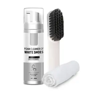 Shoe Cleaner Kit with Bottle and Brush For Fabric Cleaner For Leather, Whites, Suede and Nubuck Sneakers