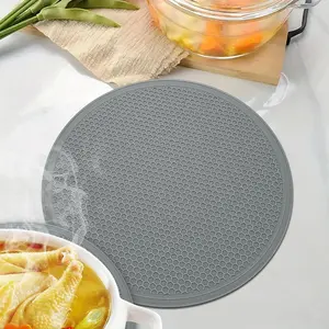 Silicone Microwave Mats, 12" Extra Large Multi-Use Microwave Mat Heat Resistant Silicone Trivet Mat Pot Holders Hot Pads for Kitchen, Silicone Cover Pad for Microwave Oven Hot Pot Pans