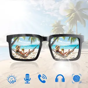 Bluetooth Glasses, Open Ear Sound for Comfortable Wear, Smart Polarized Sunglasses & UV Protection, Voice Control, Hands-Free Calling, Bluetooth Safety Glasses, Sunglasses for Speakers, Smart Audio Glasses