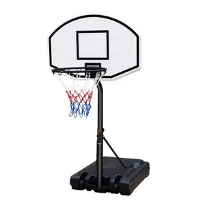 Portable Adjustable Height 3.1ft to 4.7ft 36 Inch Backboard Indoor and Outdoor Universal Orange Poolside Basketball Stand