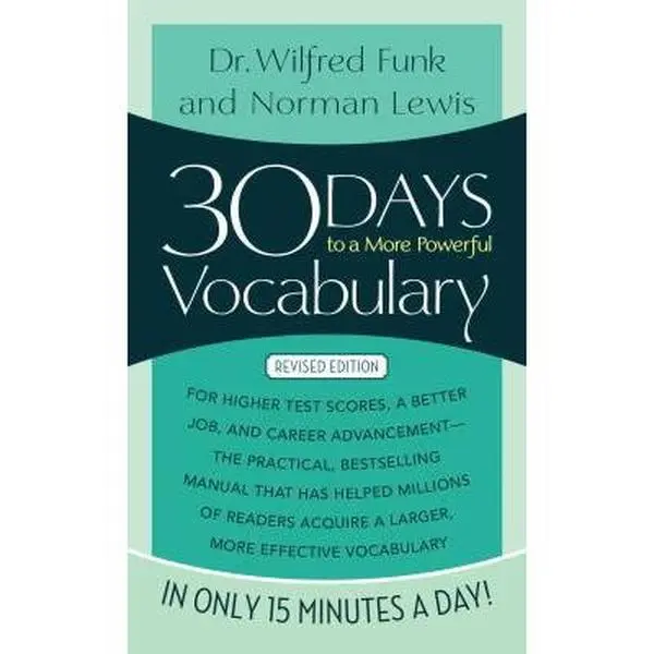 USED Book - 30 Days to a More Powerful Vocabulary by Lewis, Norman (Mass Market Paperback) - english