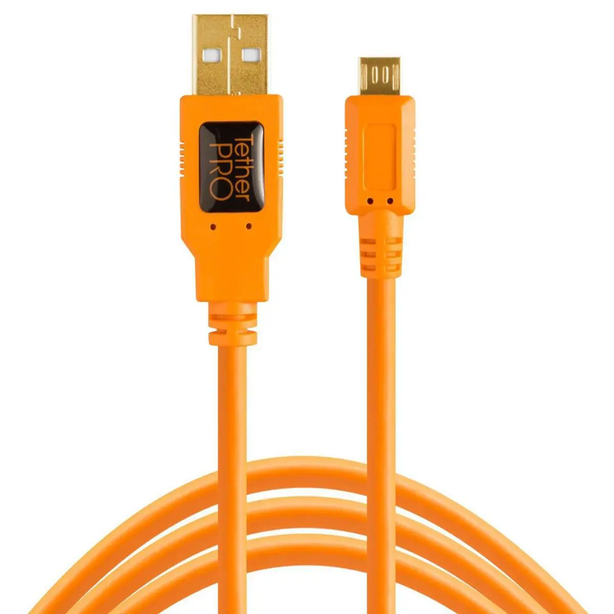 Tether Tools TetherPro 15' USB 2.0 A Male to Micro-B 5 Pin Cable, Orange