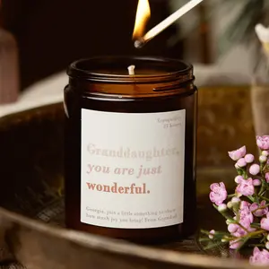Granddaughter Gift You Are Wonderful Candle, Christmas Gift, Christmas Scented Candle