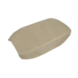 Car Center Console Lid Armrest Seat Box Cover Protector Replacement Microfiber Leather for Toyota Camry 2007-2011 Beige
