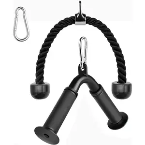 Tricep Pull Down Attachment,Bigger V Bar Attachment LAT Pulldown Attachments  Machine Accessories with Upgrated Grip for  Gym Equipment