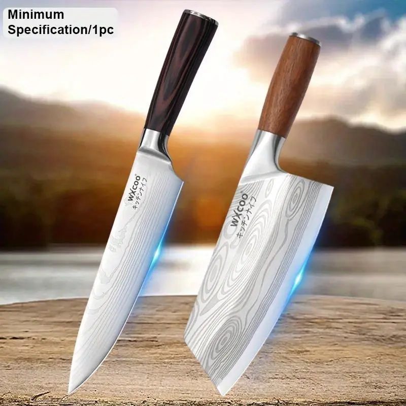 1/2PCS Stainless Steel Chef Knife Sharp Sashimi Knife Multipurpose Kitchen Knife for Men Cooking Vegetable Fish Beef Fruit