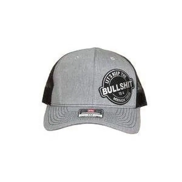 BS Patch Hat with Premium Leatherette on a Richardson 112 SnapBack Custom Patch Hat