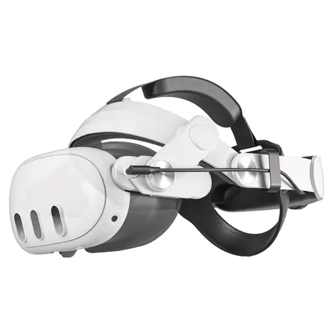 HURRA ABS-TPU Durable VR Headset Strap for Meta/Oculus Quest 3/3S, 10000mAh Detachable Fast-Charging Portable Battery Pack, USB-C Cable, 5-7H Playtime Extender, Breathable TPU Keeps Your Head Cool, 75-0% Power Light, Virtual Reality VR Device Accessory