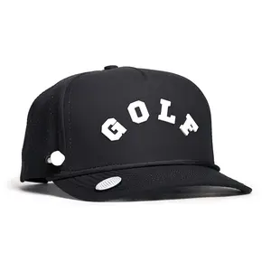 BRIMZ Golf Performance Hat - Tee Holder & Magnetic Brim - Breathable Sweat & Water Resistant Golfing Snapback Cap (GOLF)