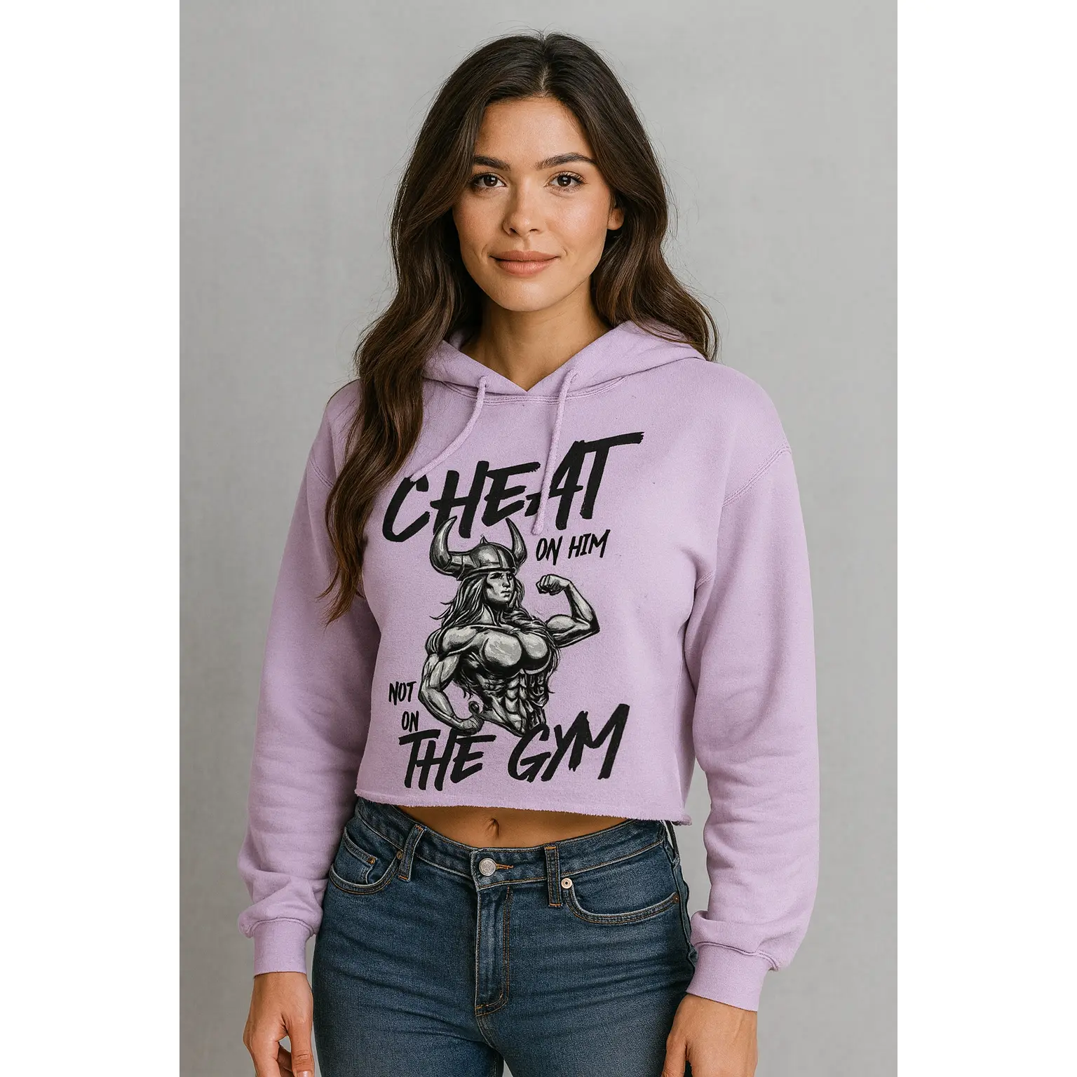 Cheat On Him Crop Hoodie