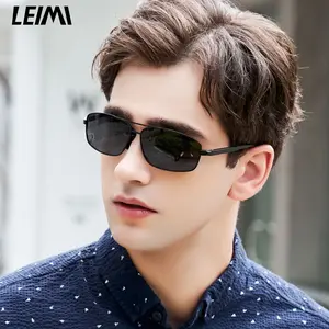 LEIMI Mens Polarized Sunglasses for Men Driving Rectangular Sport Running Fishing Sun Glasses for Men UV400 Protection