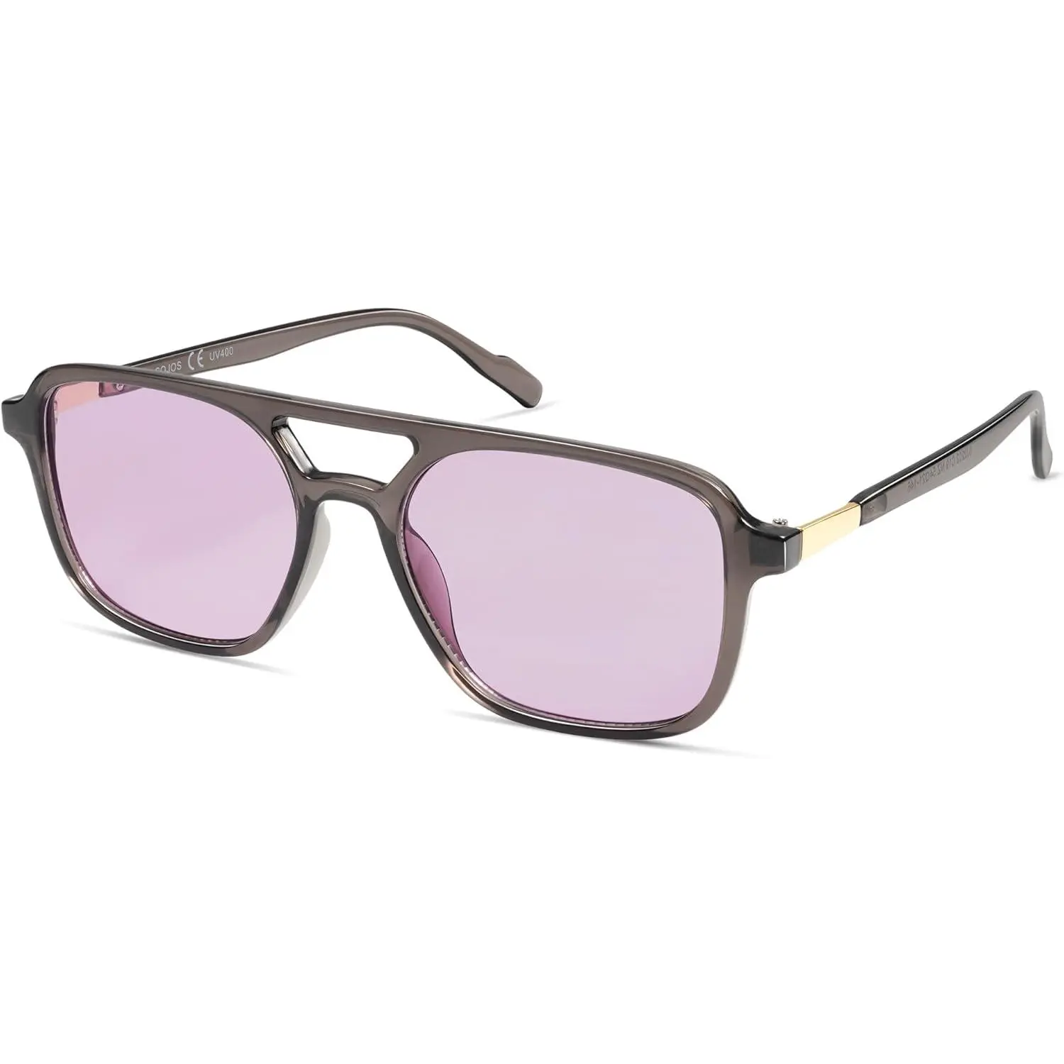 Grey Frame/Purple Lens