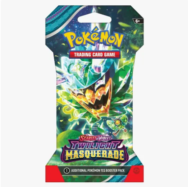Pokemon Twilight Masquerade Sleeved Trading Card Pack - New Sealed, Masquerade Art Collectible Non-Sports Trading Card Packs