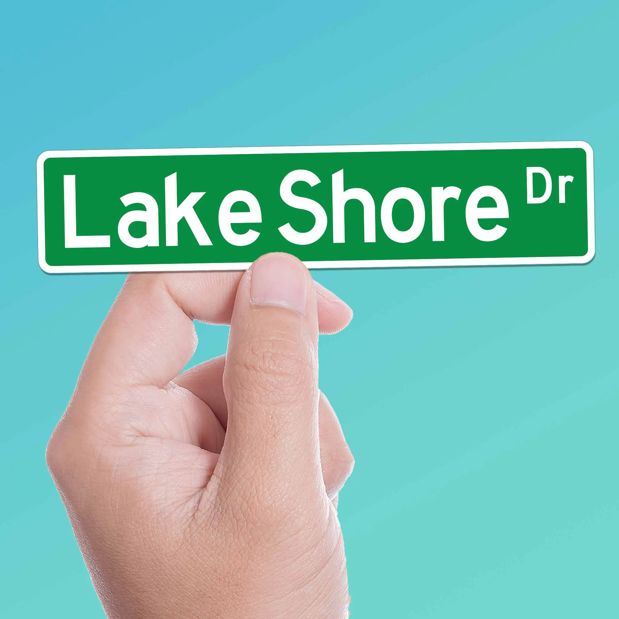 Lake Shore Drive Chicago Sticker - Midwest Street Sign Decals