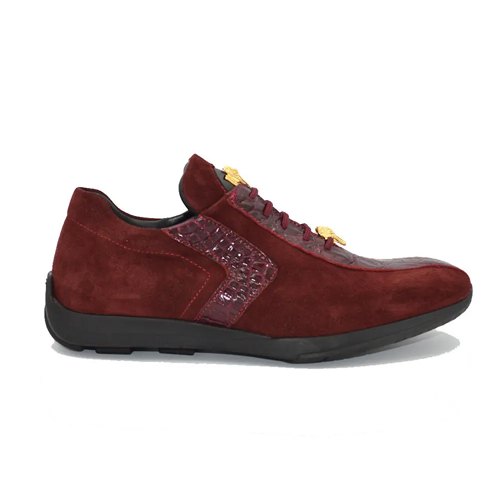 Mauri 9145 Alligator and Suede Sneaker