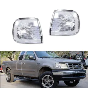 2pcs Clear Side Marker Corner Parking lamps Lights Turn Signals For Ford F-Series Truck,Replace OEM F75Z13200AC, F75Z13201AC, FO2551118, FO2550118