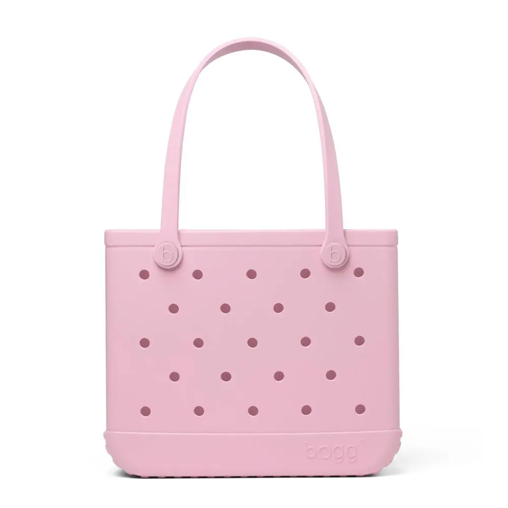 Bogg Bag Baby Bogg Casual Washable Plastic Tote Bag with Open Top, Tip-Proof Ribbed Bottom & Removable Pouch for Everyday Use