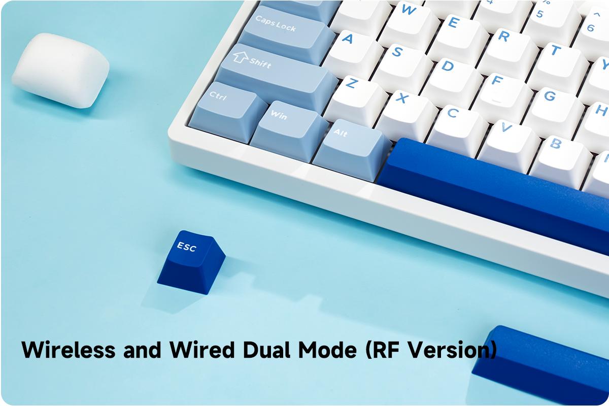 Akko Full Size White Wireless Gaming Keyboard, Glacier 3108 V3 Wired/Wireless Hot-swappable Mechanical Keyboard | Cherry Profile PBT Keycaps | USB-C Wired / 2.4G Wireless Mechanical Keyboard for Mac & Win Akko Full Size White Wireless Gaming Keyboard, Glacier 3108 V3 Wired/Wireless Hot-swappable Mechanical Keyboard | Cherry Profile PBT Keycaps | USB-C Wired / 2.4G Wireless Mechanical Keyboard for Mac & Win