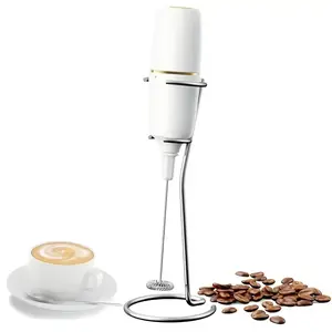 Handheld Milk Frother - Rechargeable & Waterproof Electric Whisk Foam Maker for Coffee Latte & Protein Nutrition Drink Mixer