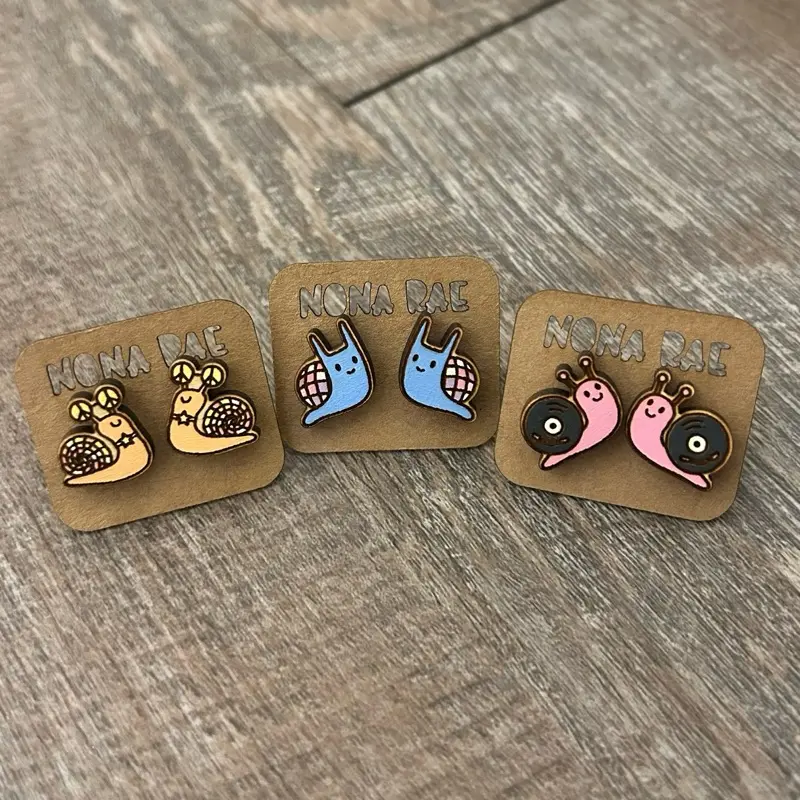 Disco Snail Earrings Disco Snail Earrings