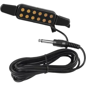 Clip- Guitar Pickup for Steel-String (Not for Classical) Acoustic Guitar Pickups for 38-42 in Electric Pick Up Transducer Amplifier,  Length 10ft