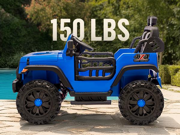 Outfunny 24V 4WD Electric Ride on Car for Kids, 2 Seater Ride on Toy Truck w/Remote, 4x200W Motors, Bluetooth