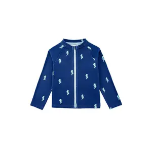 Ray UPF 50+ Zip Up Sun Protection Jacket, Blue Lightning