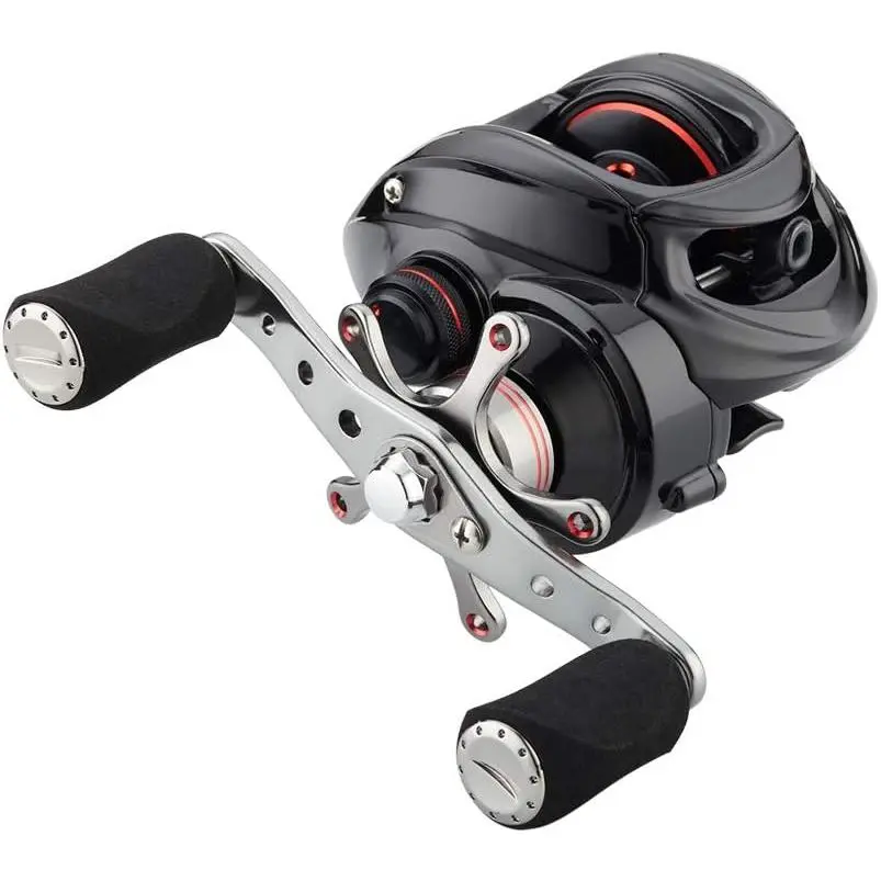 Ultra-Light Baitcasting Fishing Reel – 7.0:1 Gear Ratio Low Profile Baitcaster with 12.12LB Drag, 11+1 Ball Bearings, Magnetic Brake – Smooth & Durable for Freshwater & Saltwater