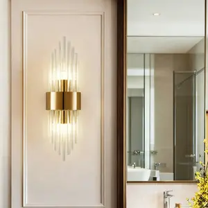 Modern Crystal Wall Light, Lamp Body, Elegant Wall Decor Lighting, Suitable for Bedroom Living Room Corridor Bathroom Home Decoration