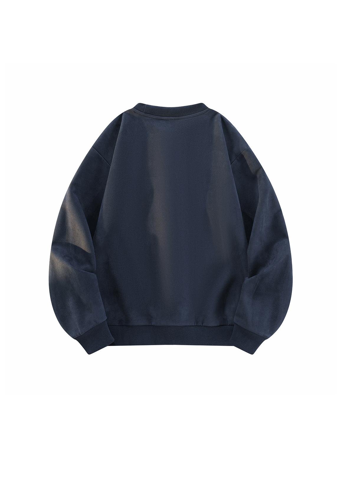 3-pack: men’s crewneck sweatshirt, men’s pullover sweatshirt.Loose, comfortable fit, no print design—simple and versatile for home, everyday casual wear, campus, and commuting to work.
