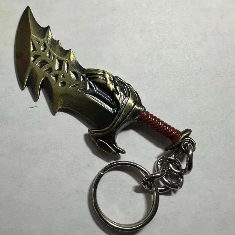 God of War Thor Hammer Mjölnir Metal Keychain - Zinc Alloy Key Holder & Backpack Pendant for God of War Fans - Durable & Elegant Design